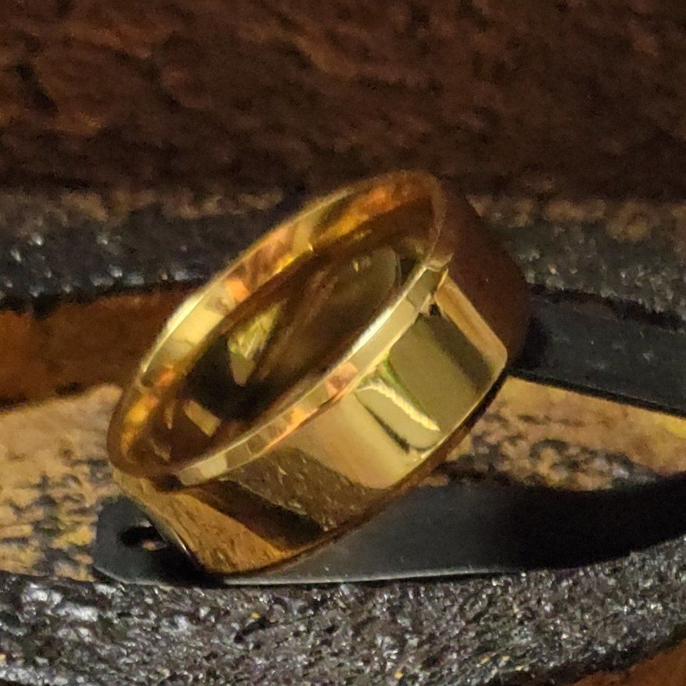 Personalized Women's Promise Ring - Engraved Gold Promise Ring For Girls - Picture 7 of 8